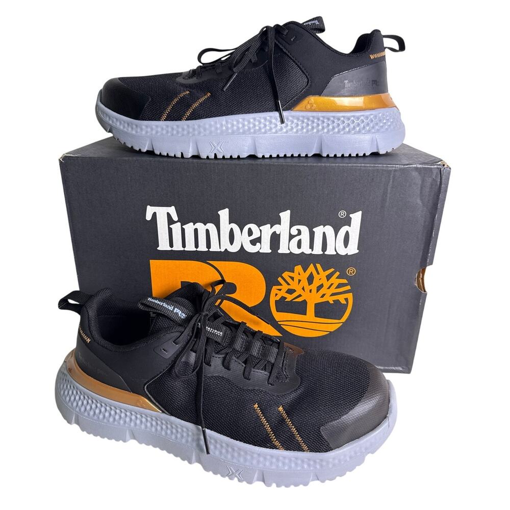 Timberland Pro Setra Low Safety Work Shoe Composite Toe Men's 8 Wide Black